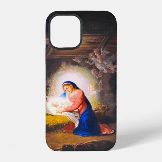 Coque iPhone 12 La Nativité du Christ (Verso)