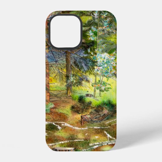 Coque iPhone 12 La pinède (Verso)