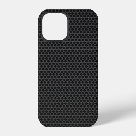 Coque iPhone 12 La texture grill du haut-parleur (Verso)