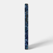 Coque iPhone 12 Lagune Bleue Minuit Pavé Terrazo Patchwork (Côté gauche)