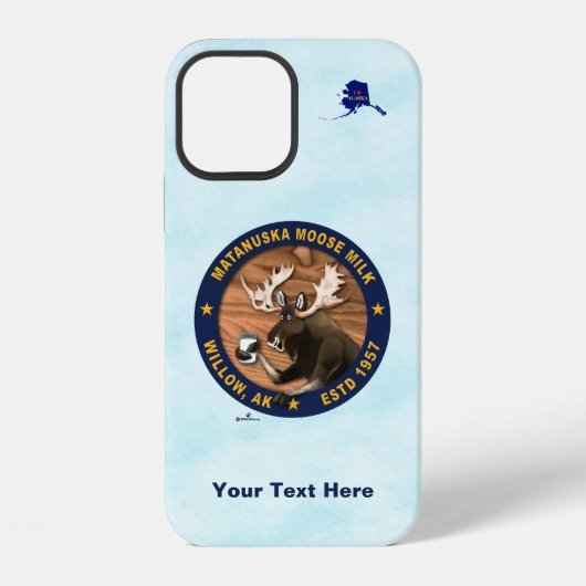 Coque iPhone 12 Lait de l'orignal de Matanuska (Verso)