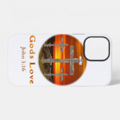 Coque iPhone 12 L'amour de Dieu (Verso Horizontal)