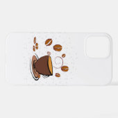 Coque iPhone 12 L'amour du café (Verso Horizontal)