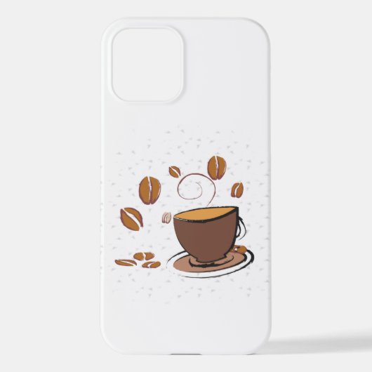 Coque iPhone 12 L'amour du café (Verso)