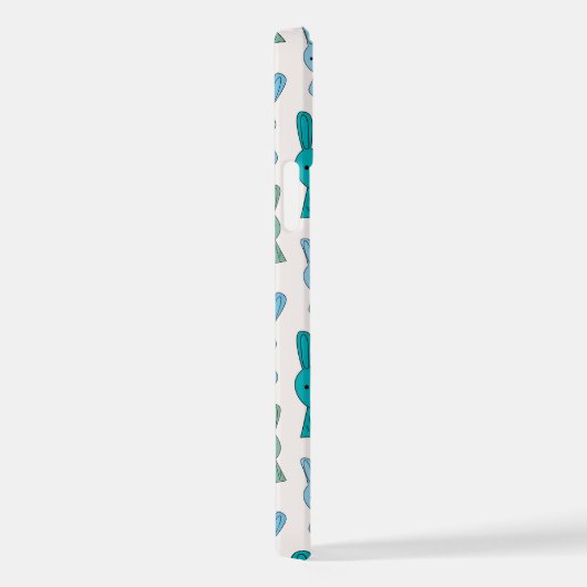 Coque iPhone 12 Lapin de Pâques (Côté droit)