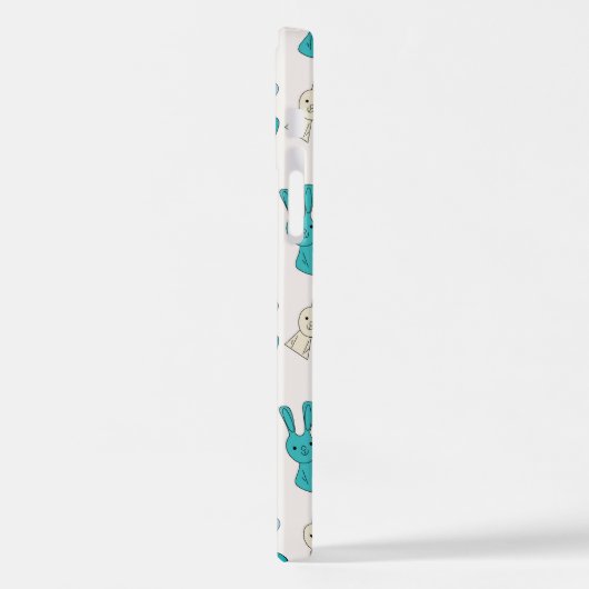 Coque iPhone 12 Lapin de Pâques (Côté gauche)