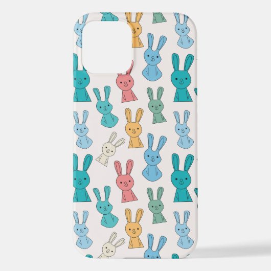 Coque iPhone 12 Lapin de Pâques (Verso)