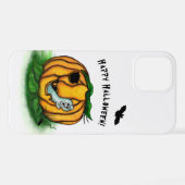 Coque iPhone 12 Le fantôme d'Halloween, chauve-souris, fantôme et  (Verso Horizontal)