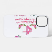 Coque iPhone 12 Le Seigneur est mon rocher (Verso Horizontal)