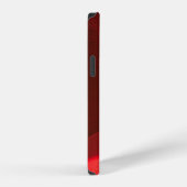 Coque iPhone 12 Le textile rouge en gros plan (Côté droit)