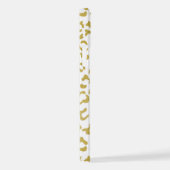 Coque iPhone 12 Leopard d'or, Parties scintillant d'or, Empreinte  (Côté droit)