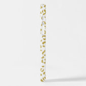Coque iPhone 12 Leopard d'or, Parties scintillant d'or, Empreinte  (Côté gauche)