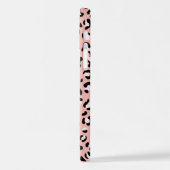 Coque iPhone 12 Léopard Print, Léopard Spots, Rose Léopard (Côté gauche)