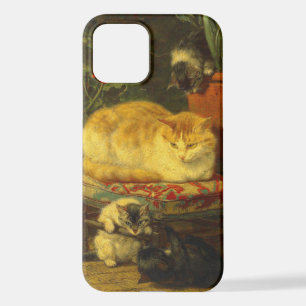 Coque iPhone 12 Les chatons en jeu