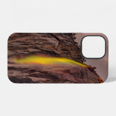 COQUE iPhone 12 LES CHUTES D'EAU SOUS LE SKI BLANC (Verso Horizontal)