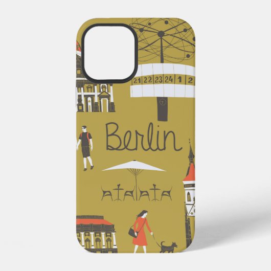 Coque iPhone 12 Les monuments de Berlin (Verso)