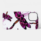 Coque iPhone 12 Libellules Fantaisistes (Verso Horizontal)
