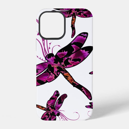 Coque iPhone 12 Libellules Fantaisistes (Verso)