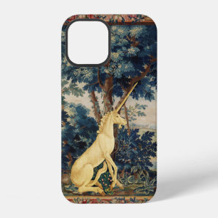 COQUE iPhone 12 LICORNE DANS PAYSAGE BOISÉ, ARBRES, FEUILLAGE