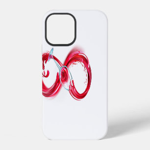 Coque iPhone 12 L'infini avec du vin rouge