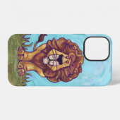 Coque iPhone 12 Lion Électronique (Verso Horizontal)