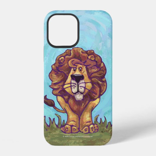 Coque iPhone 12 Lion Électronique (Verso)