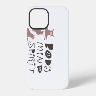 Coque iPhone 12 Llamas de yoga drôles