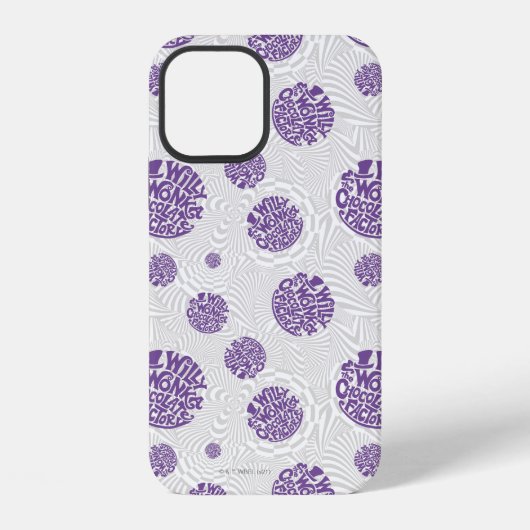 Coque iPhone 12 Logo Willy Wonka Psychedelic Graphisme (Verso)