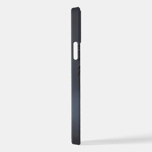 Coque iPhone 12 Loup noir (Côté droit)