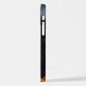 Coque iPhone 12 Loup noir (Côté gauche)