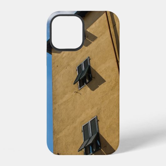 COQUE iPhone 12 LOW ANGLE PHOTOGRAPHY OF BROWN LOUVER WINDOW (Verso)