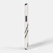 Coque iPhone 12 Lune d'arbre abstrait (Côté droit)