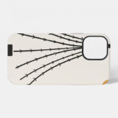 Coque iPhone 12 Lune d'arbre abstrait (Verso Horizontal)