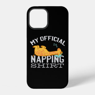 Coque iPhone 12 Ma chemise officielle de sieste - Girafe endormi p