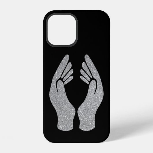 Coque iPhone 12 Mains de diamant (Verso)