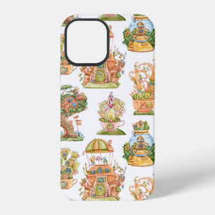 Coque iPhone 12 Maisons de Contes de Fées Colorés
