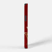 Coque iPhone 12 Malinalli AZTEC Gold & Red (Côté droit)