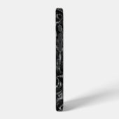 Coque iPhone 12 Mandala au Charbon (Côté gauche)