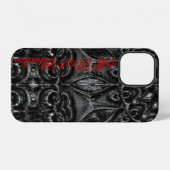 Coque iPhone 12 Mandala au Charbon (Verso Horizontal)