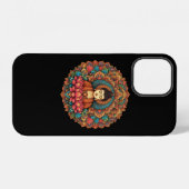 Coque iPhone 12 Mandala avec bouddha (Verso Horizontal)