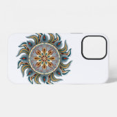 Coque iPhone 12 Mandala peint (Verso Horizontal)