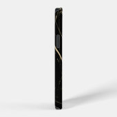 Coque iPhone 12 Marble noir (Côté droit)