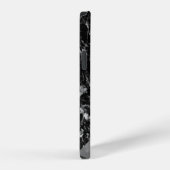 Coque iPhone 12 Marble noir (Côté droit)