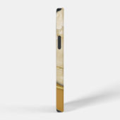 Coque iPhone 12 Marbre doré tendance cool (Côté droit)