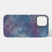 Coque iPhone 12 marbre rose et bleu (Verso Horizontal)