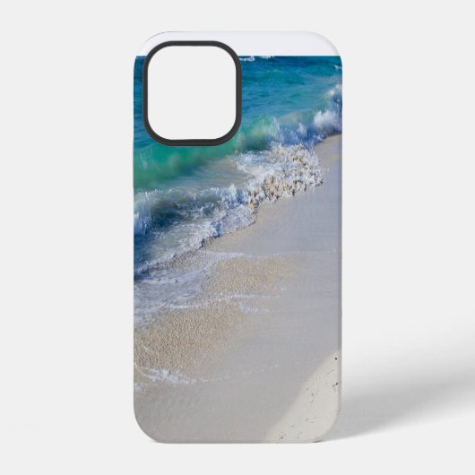 Coque iPhone 12 Marée basse sur la plage des Caraïbes (Verso)