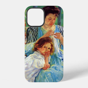 Coque iPhone 12 Mary Cassatt art : Jeune mère, peinture de Cassatt