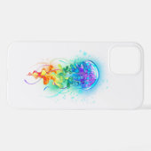 Coque iPhone 12 Méduse arc-en-ciel (Verso Horizontal)