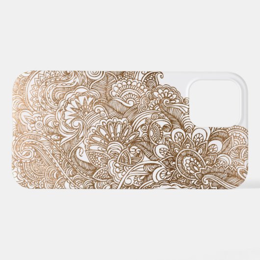 Coque iPhone 12 Mehendi Henna (Verso Horizontal)