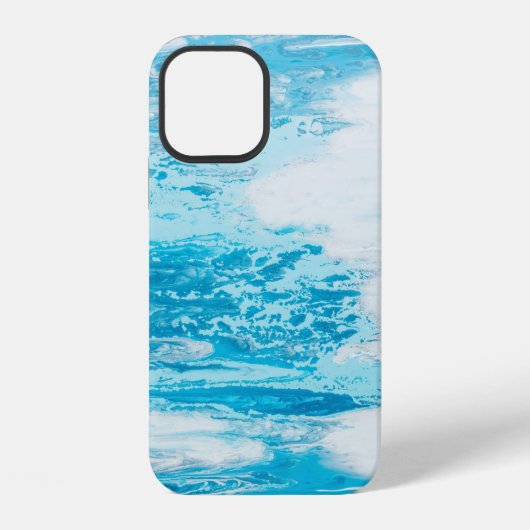 Coque iPhone 12 Mer bleue (Verso)